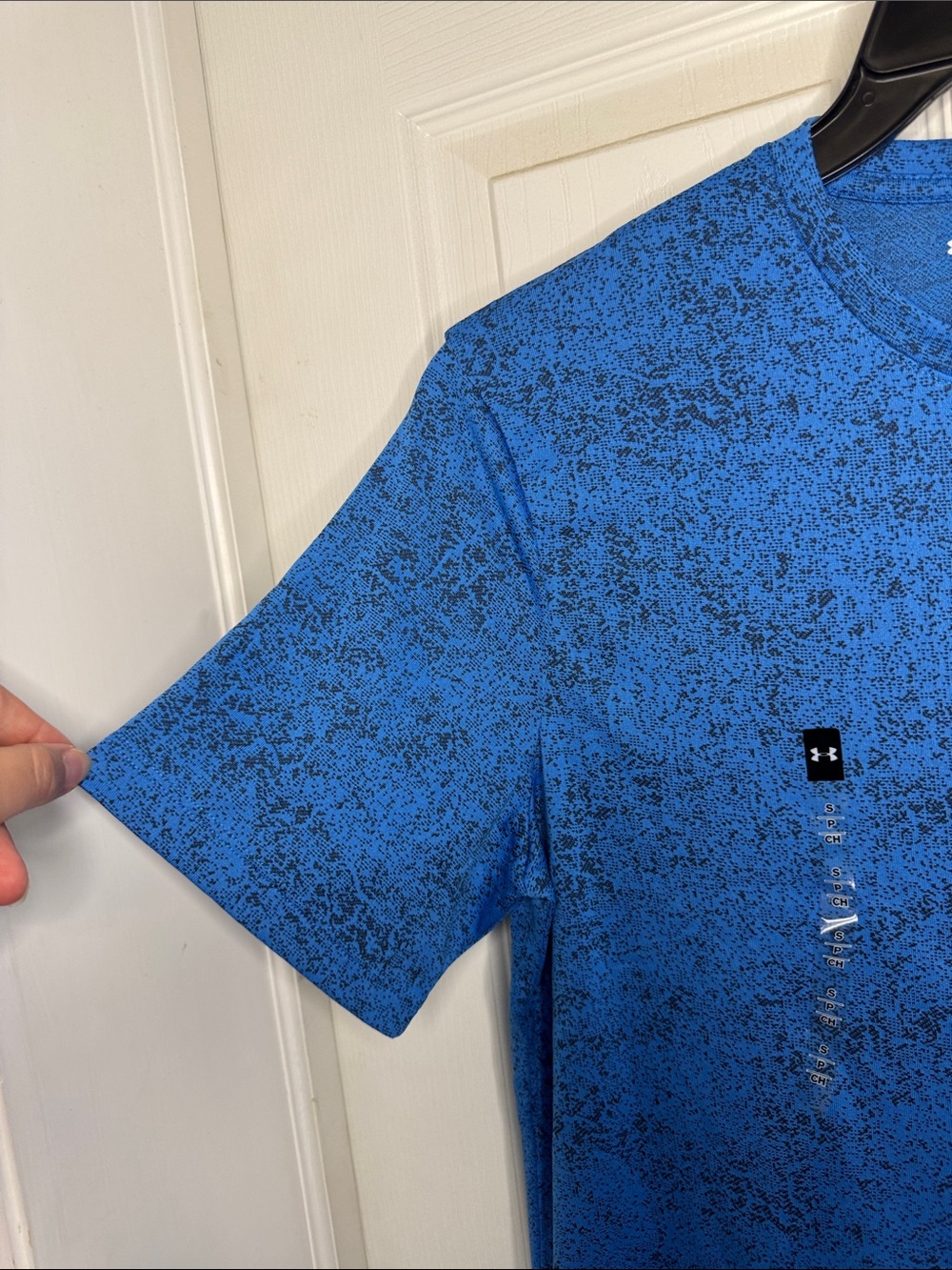 NWT Men’s Under Armour Blue Short-Sleeve Pixalate Graphic Performance Tee - Picture 5 of 8